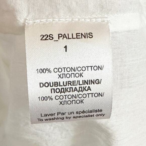 Mes Demoiselles Pallenis Embroidered Mini Dress White NWT XS - Picture 7 of 7
